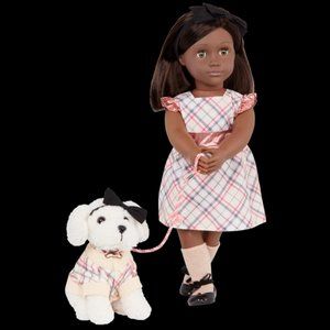 Our Generation Doll & Pet Collection CANDICE & Chic the Puppy Set 18" Doll New